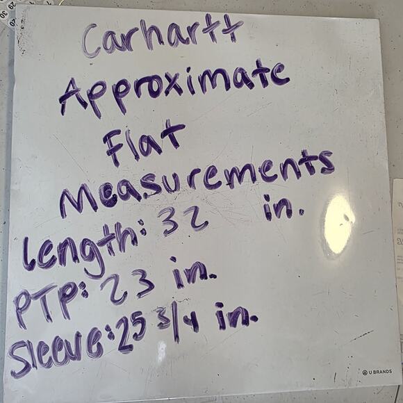 Carhartt Green White Long Sleeve Button Up Relaxed Fit Shirt Size Large Tall - Picture 7 of 7